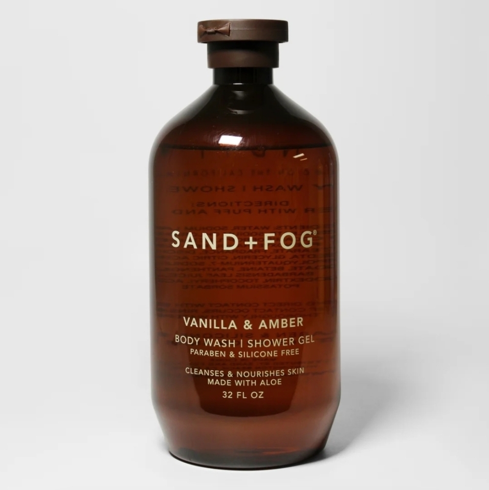 Sand & Fog Vanilla & Amber Body Wash / Shower Gel ~ 32 Oz